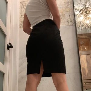 US 2 express black pencil mid length dress skirt